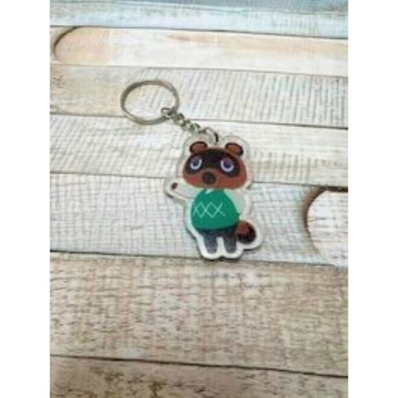 New Animal Crossing Keychain 6Pc Tom Nook Rover Lottie Stitches KK Slider Zipper - Picture 8 of 10